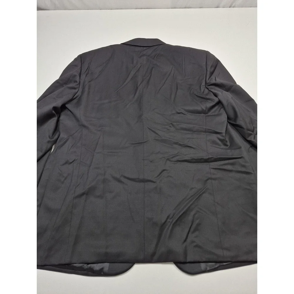 Loro Piana Lubiam Tuxedo Jacket Mens 48R Black Super 120s Wool 3 Button Italy
